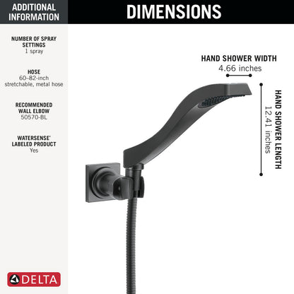 Delta Dryden Premium Single-Setting Adjustable Wall Mount Hand Shower - 55051