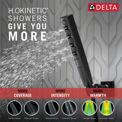 Delta H2Okinetic 4-Setting Wall Mount Hand Shower - 55140