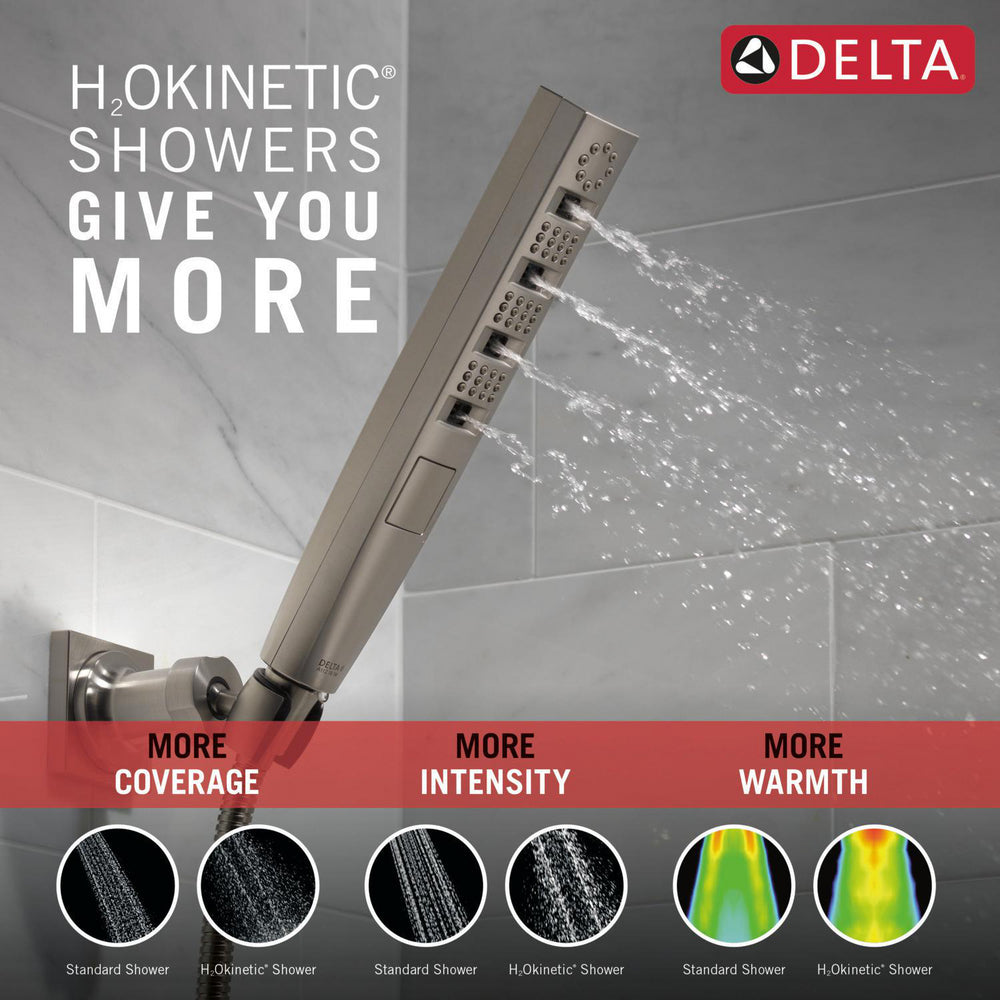 Delta H2Okinetic 4-Setting Wall Mount Hand Shower - 55140