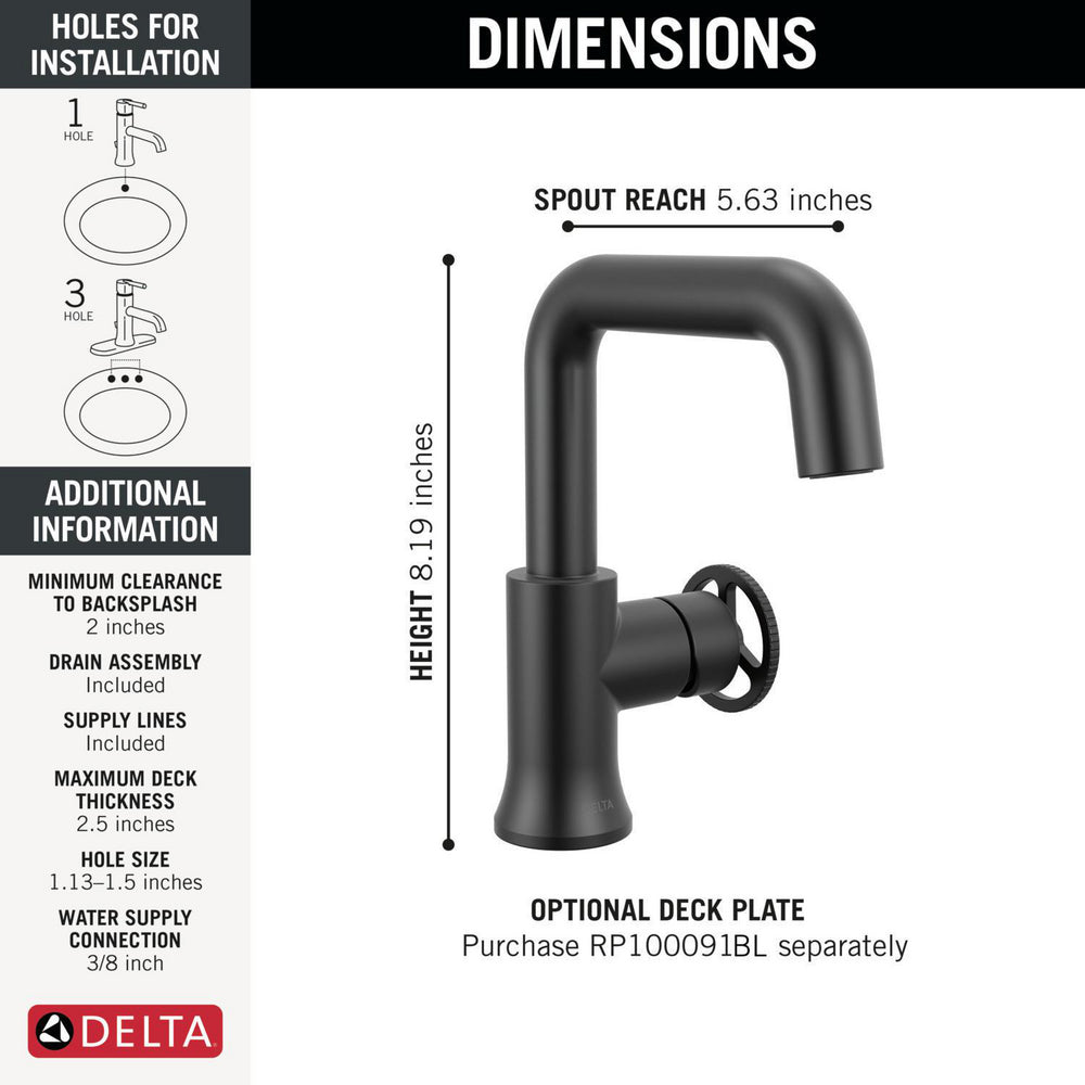 Delta Trinsic Single Handle Bathroom Faucet - 5547HAR