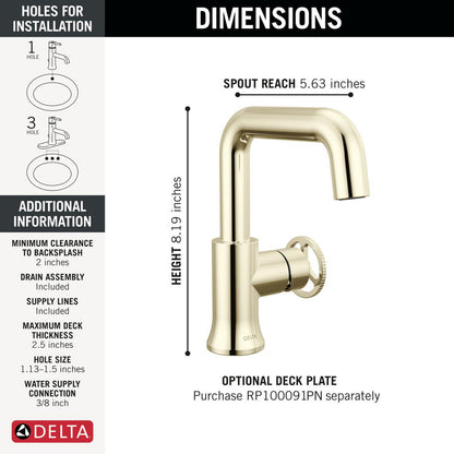 Delta Trinsic Single Handle Bathroom Faucet - 5547HAR