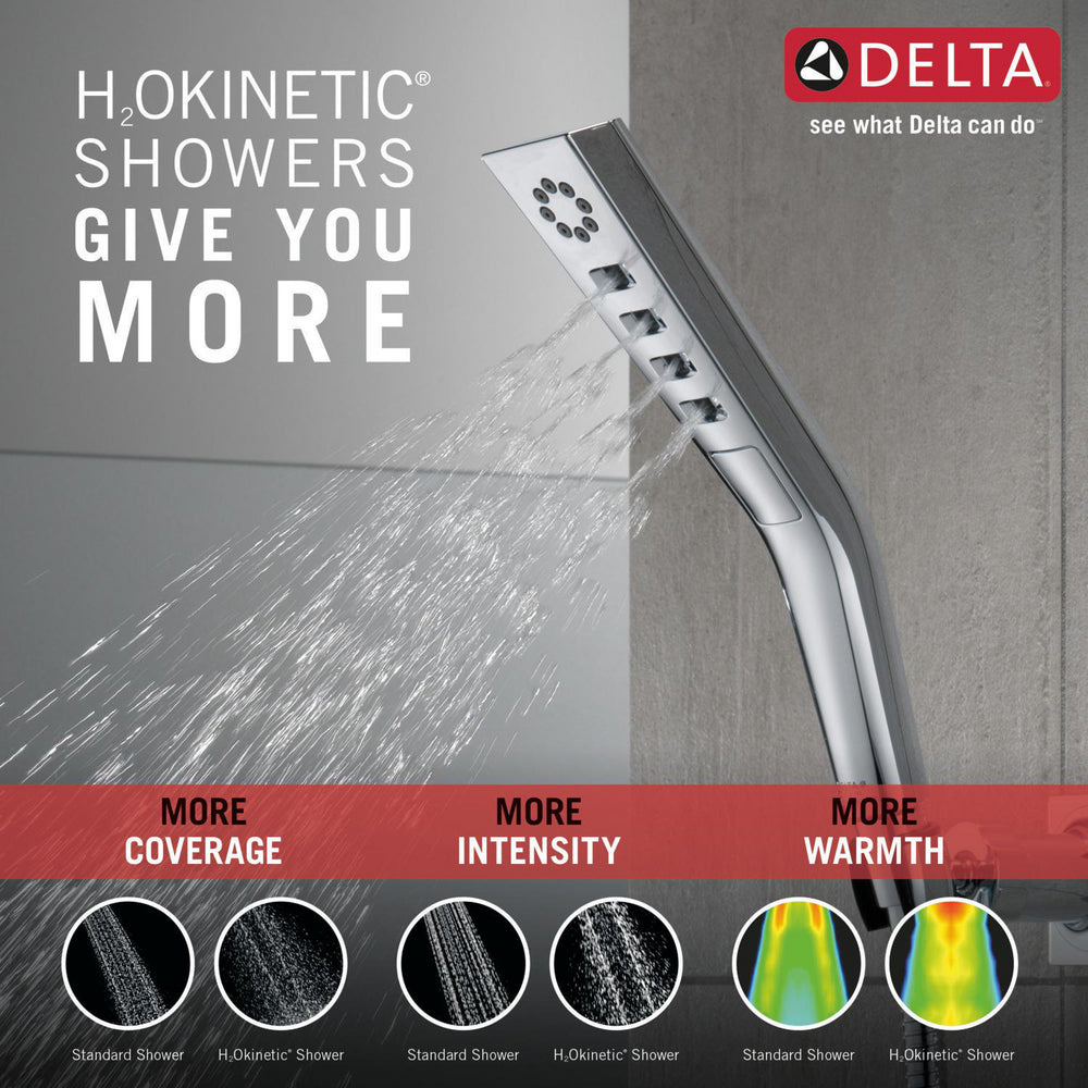 Douchette murale H2Okinetic Delta Universal Showring à 3 réglages - 55799