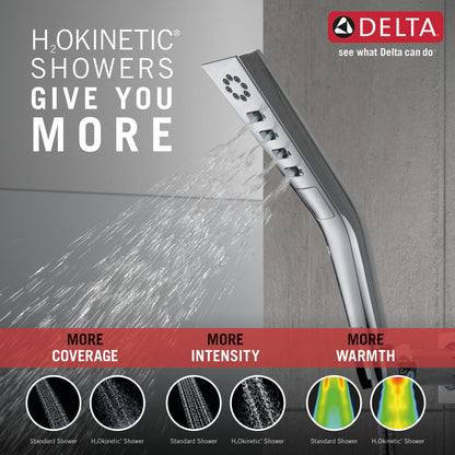 Douchette murale H2Okinetic Delta Universal Showring à 3 réglages - 55799