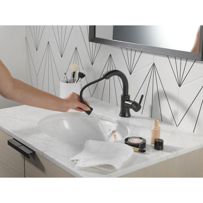 Robinet de salle de bain Delta Trinsic à poignée unique et douchette extractible - 559HAR