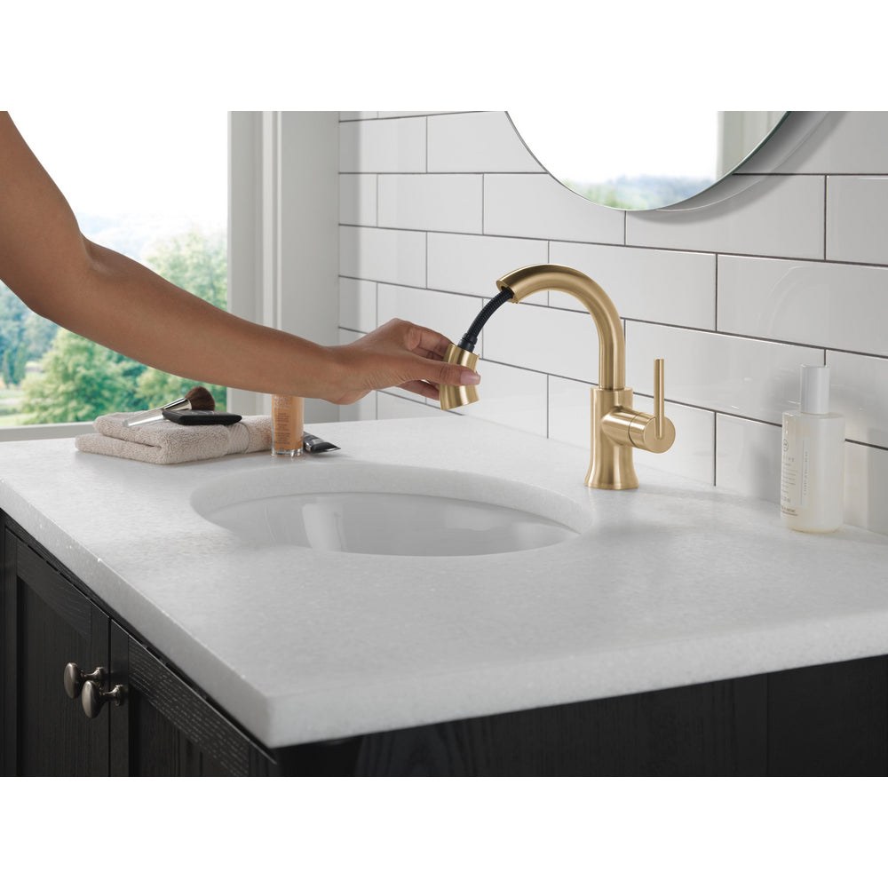 Robinet de salle de bain Delta Trinsic à poignée unique et douchette extractible - 559HAR