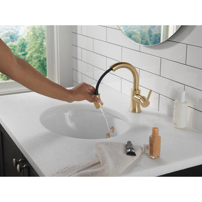 Robinet de salle de bain Delta Trinsic à poignée unique et douchette extractible - 559HAR