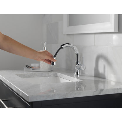 Robinet de salle de bain Delta Trinsic à poignée unique et douchette extractible - 559HAR
