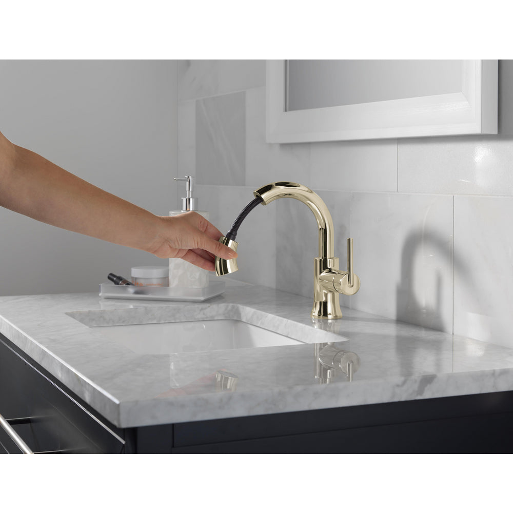 Robinet de salle de bain Delta Trinsic à poignée unique et douchette extractible - 559HAR