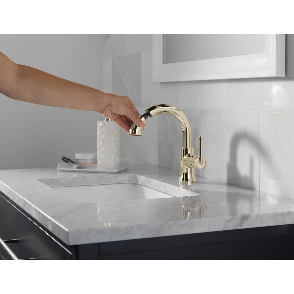 Robinet de salle de bain Delta Trinsic à poignée unique et douchette extractible - 559HAR