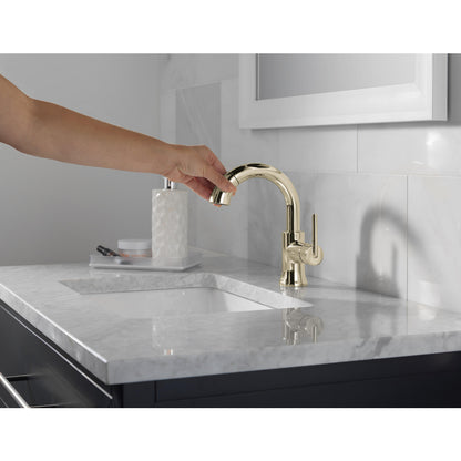 Robinet de salle de bain Delta Trinsic à poignée unique et douchette extractible - 559HAR