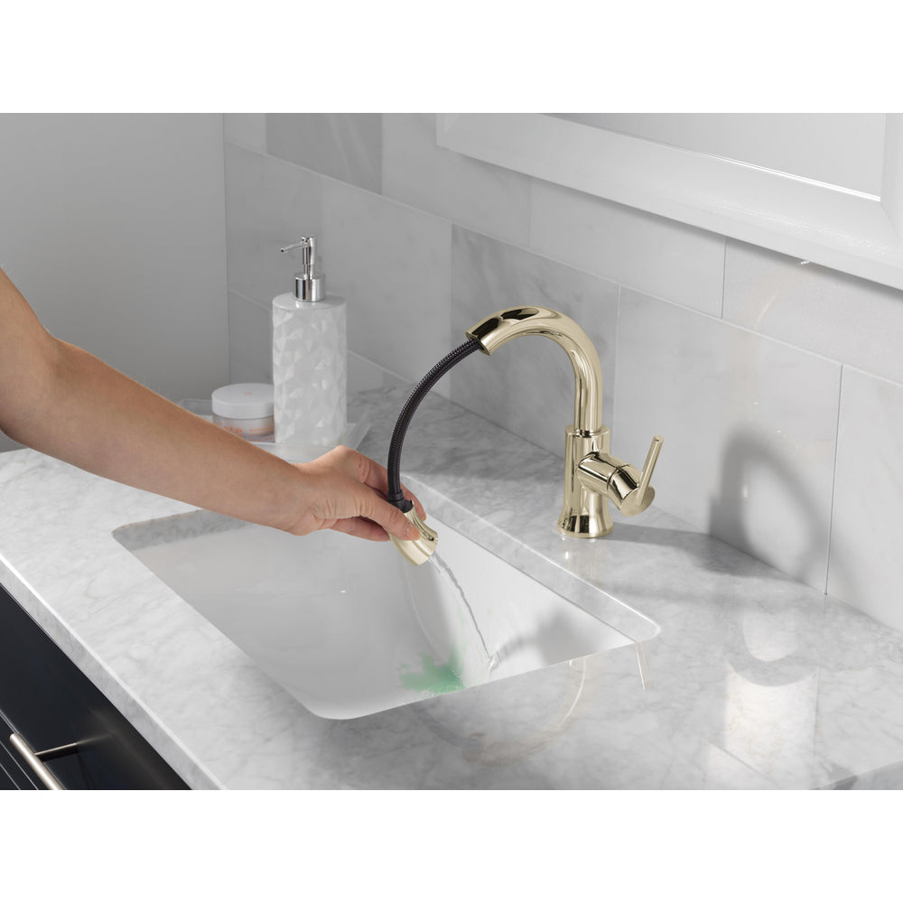 Robinet de salle de bain Delta Trinsic à poignée unique et douchette extractible - 559HAR
