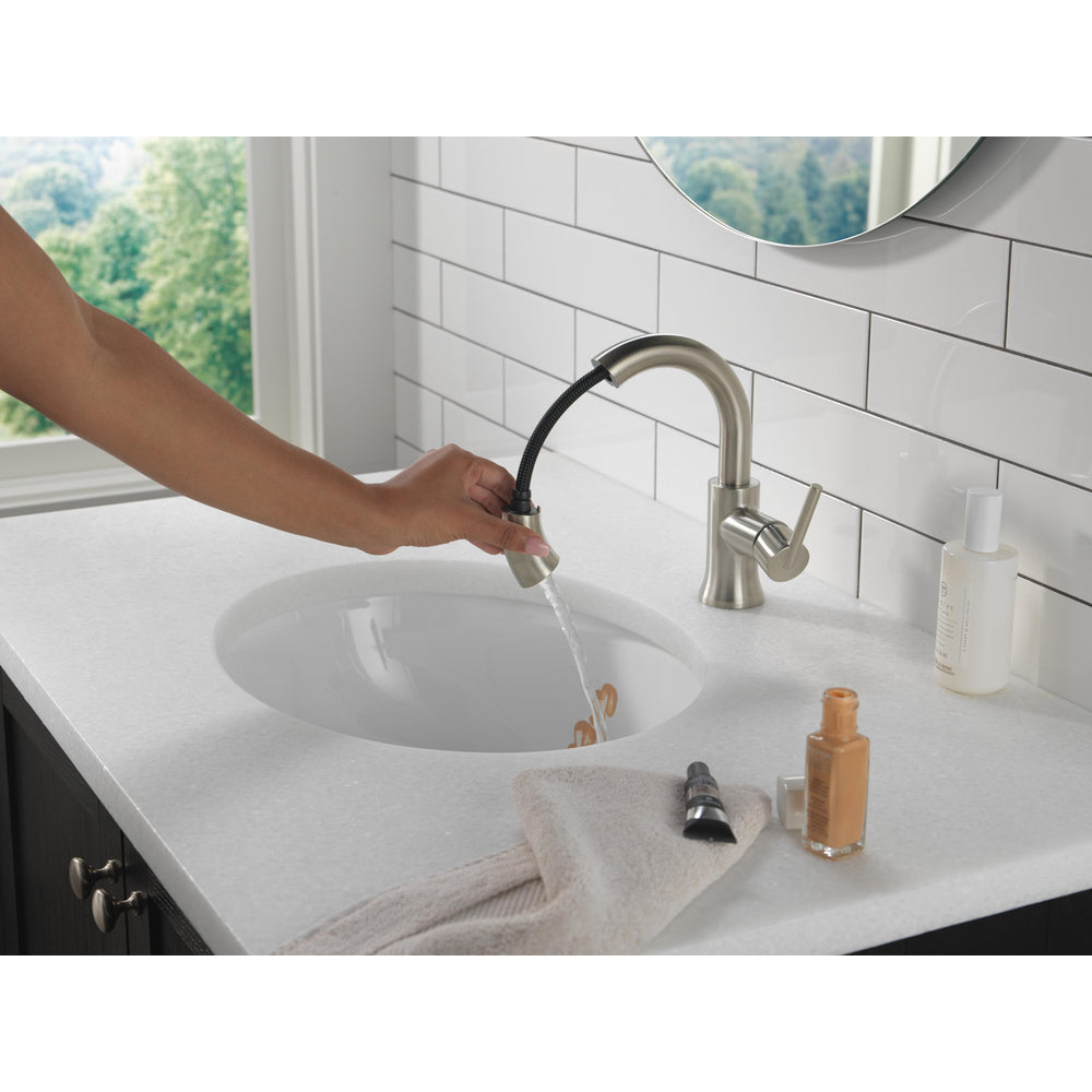 Robinet de salle de bain Delta Trinsic à poignée unique et douchette extractible - 559HAR