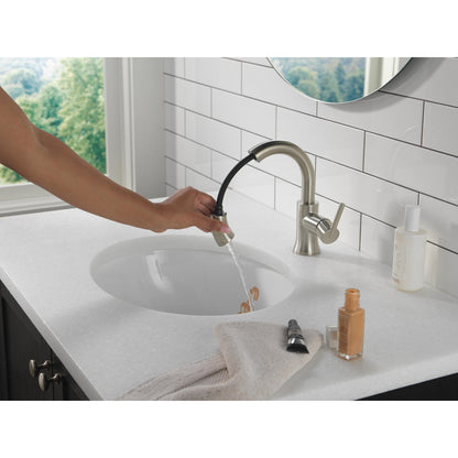 Robinet de salle de bain Delta Trinsic à poignée unique et douchette extractible - 559HAR