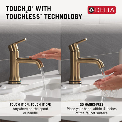 Robinet de salle de bain Delta Trinsic Touch2O avec technologie sans contact - 559TLF