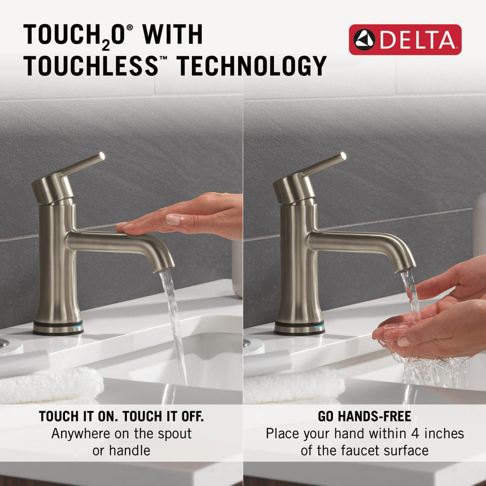 Robinet de salle de bain Delta Trinsic Touch2O avec technologie sans contact - 559TLF