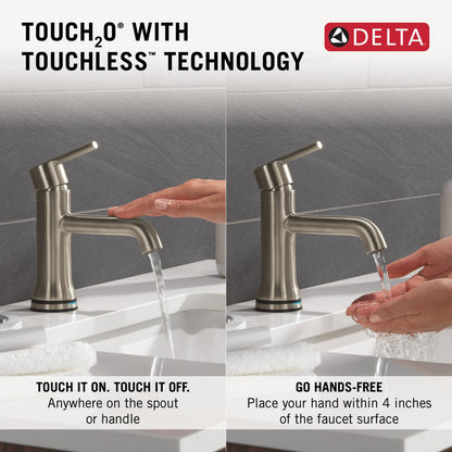Robinet de salle de bain Delta Trinsic Touch2O avec technologie sans contact - 559TLF
