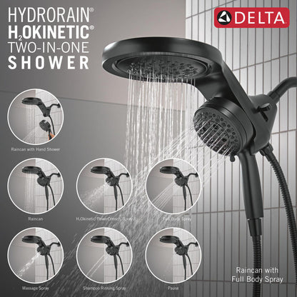 Douche universelle Delta HydroRain à 6 fonctions avec ProClean - 56000