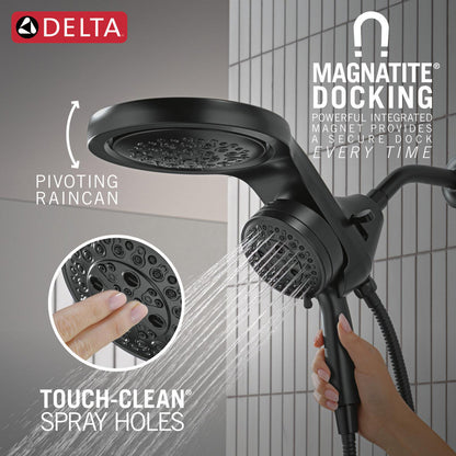 Douche universelle Delta HydroRain à 6 fonctions avec ProClean - 56000
