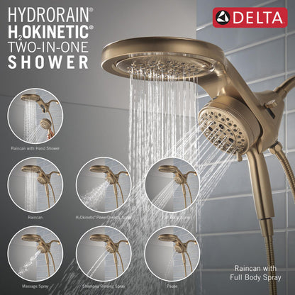 Douche universelle Delta HydroRain à 6 fonctions avec ProClean - 56000