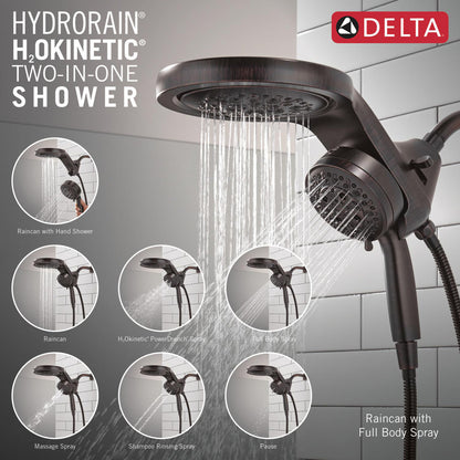 Douche universelle Delta HydroRain à 6 fonctions avec ProClean - 56000