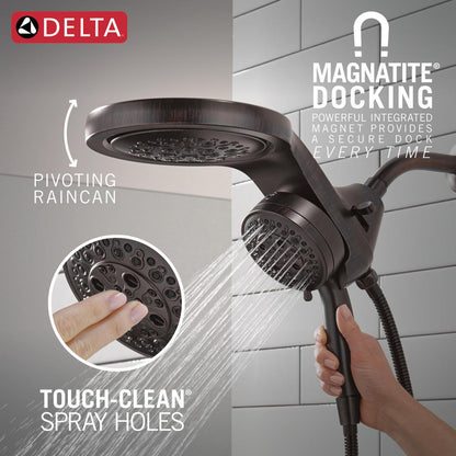 Douche universelle Delta HydroRain à 6 fonctions avec ProClean - 56000