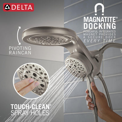 Delta Universal Showering HydroRain à 6 fonctions avec ProClean 1,75 GPM - 56000