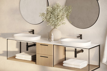 Aquabrass Xpress Must 56014 bathroom setting - Electro Black