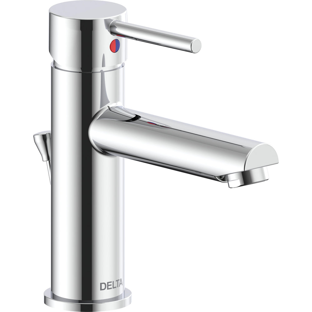 Delta Modern Cylindrical Single Handle Lavatory Faucet Less Pop-Up - 560LF