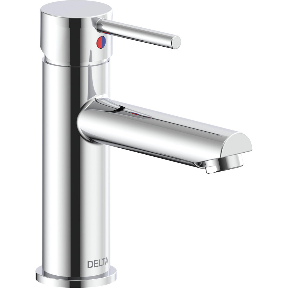 Delta Modern Cylindrical Single Handle Lavatory Faucet Less Pop-Up - 560LF
