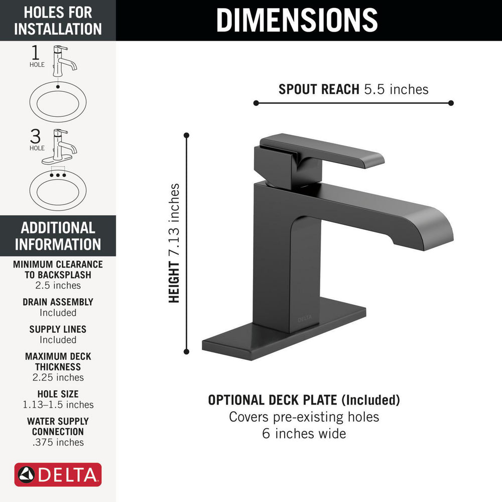 Delta Ara Single Handle Bathroom Faucet - 567LF