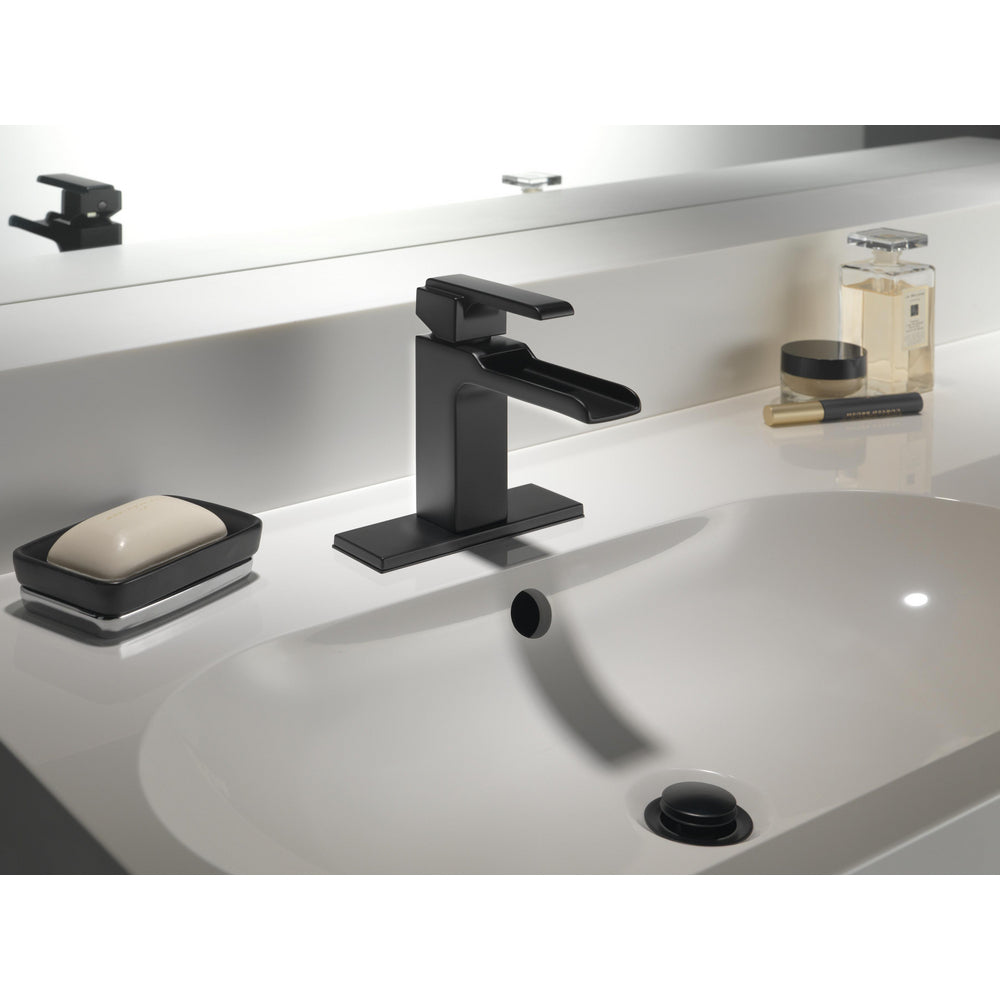 Delta Ara Single Handle Channel Bathroom Faucet Less Drain - 568LF