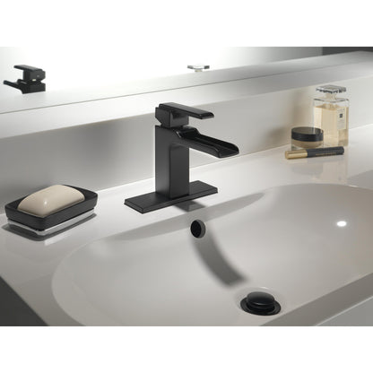 Delta Ara Single Handle Channel Bathroom Faucet Less Drain - 568LF