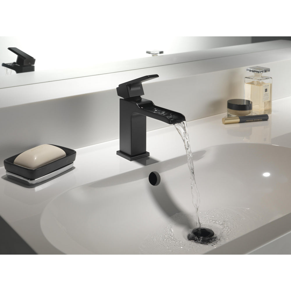 Delta Ara Single Handle Channel Bathroom Faucet Less Drain - 568LF