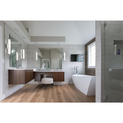 Delta Ara Single Handle Floor Mount Channel Spout Tub Filler Trim with Hand Shower - T4768