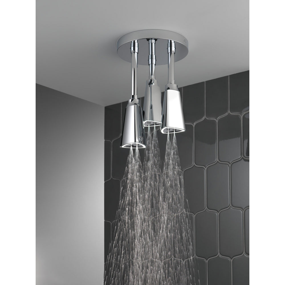 Delta Douche Pluie Suspendue Universelle H2Okinetic avec Lumière LED - 57140