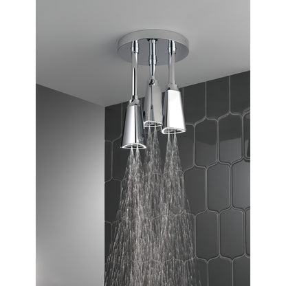 Delta Douche Pluie Suspendue Universelle H2Okinetic avec Lumière LED - 57140