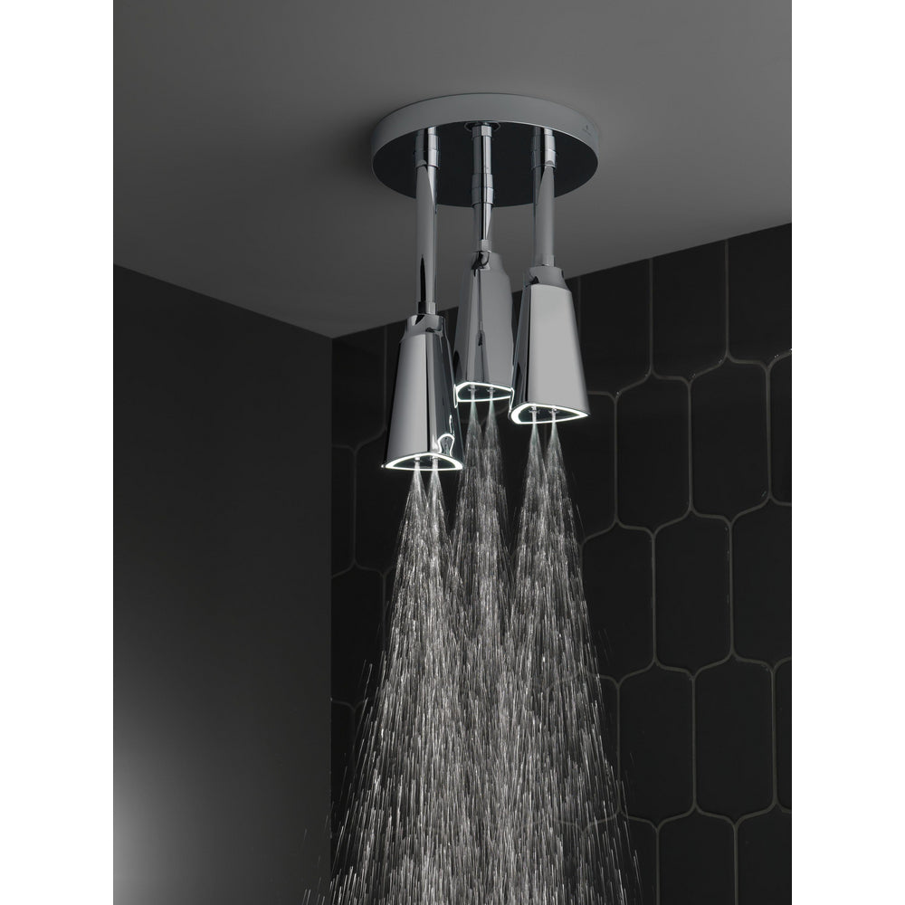 Delta Douche Pluie Suspendue Universelle H2Okinetic avec Lumière LED - 57140