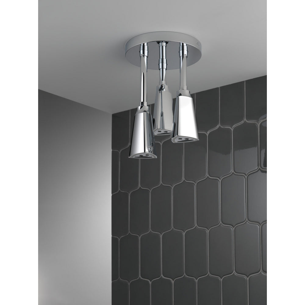 Delta Douche Pluie Suspendue Universelle H2Okinetic avec Lumière LED - 57140