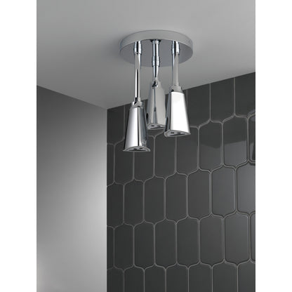 Delta Douche Pluie Suspendue Universelle H2Okinetic avec Lumière LED - 57140