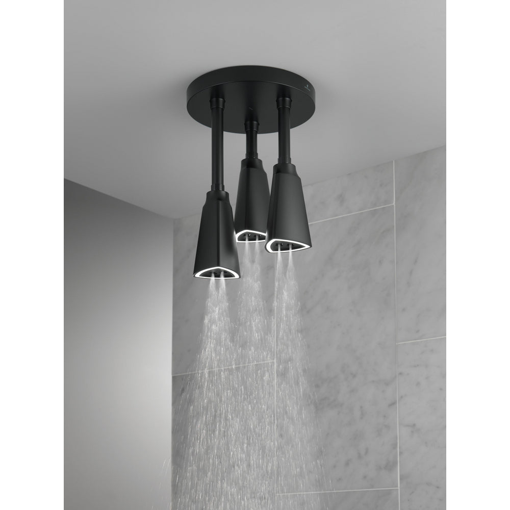 Delta Douche Pluie Suspendue Universelle H2Okinetic avec Lumière LED - 57140