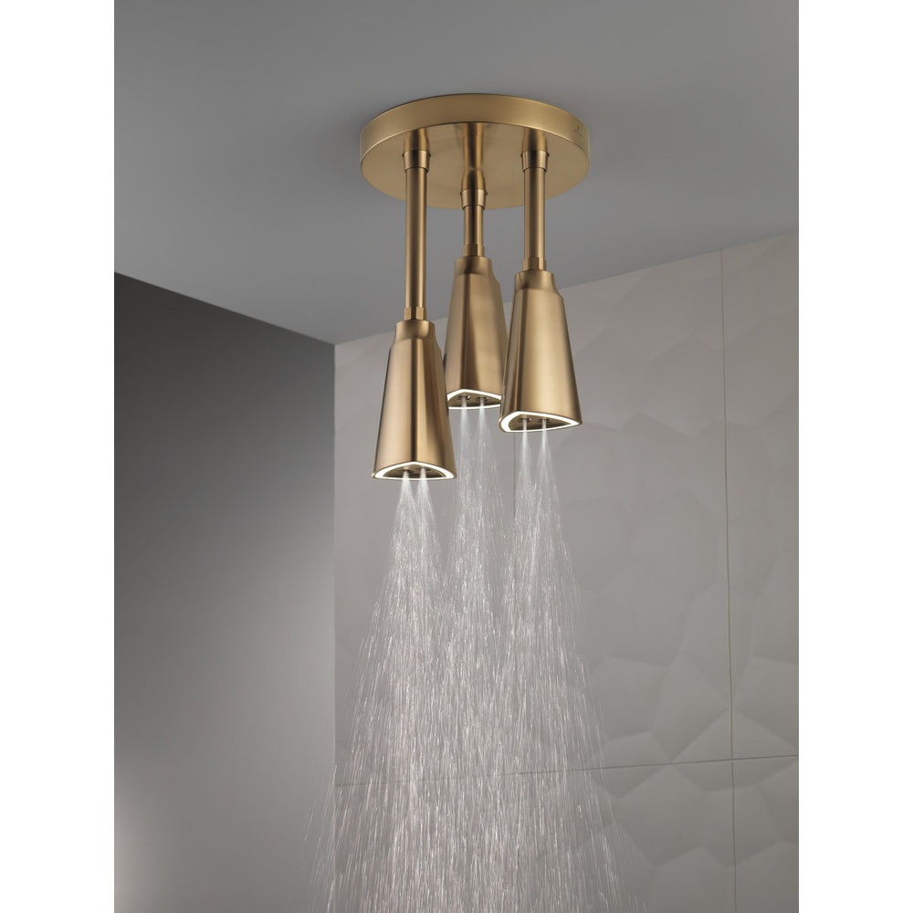 Delta Douche Pluie Suspendue Universelle H2Okinetic avec Lumière LED - 57140