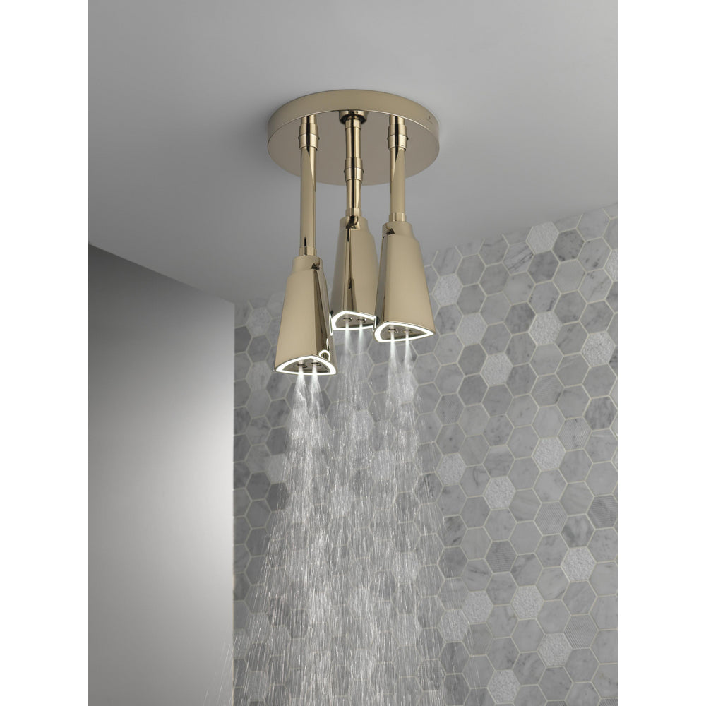 Delta Douche Pluie Suspendue Universelle H2Okinetic avec Lumière LED - 57140