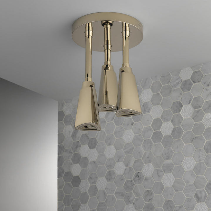Delta Douche Pluie Suspendue Universelle H2Okinetic avec Lumière LED - 57140