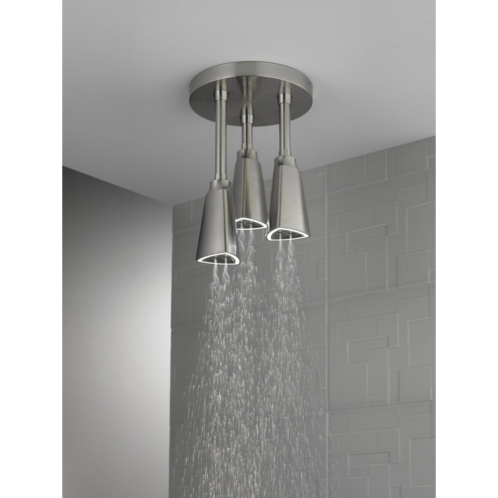 Delta Douche Pluie Suspendue Universelle H2Okinetic avec Lumière LED - 57140