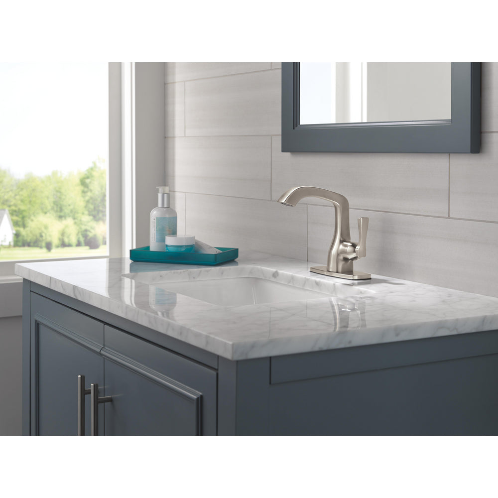 Delta Stryke Single Handle Bathroom Faucet Less Drain - 576
