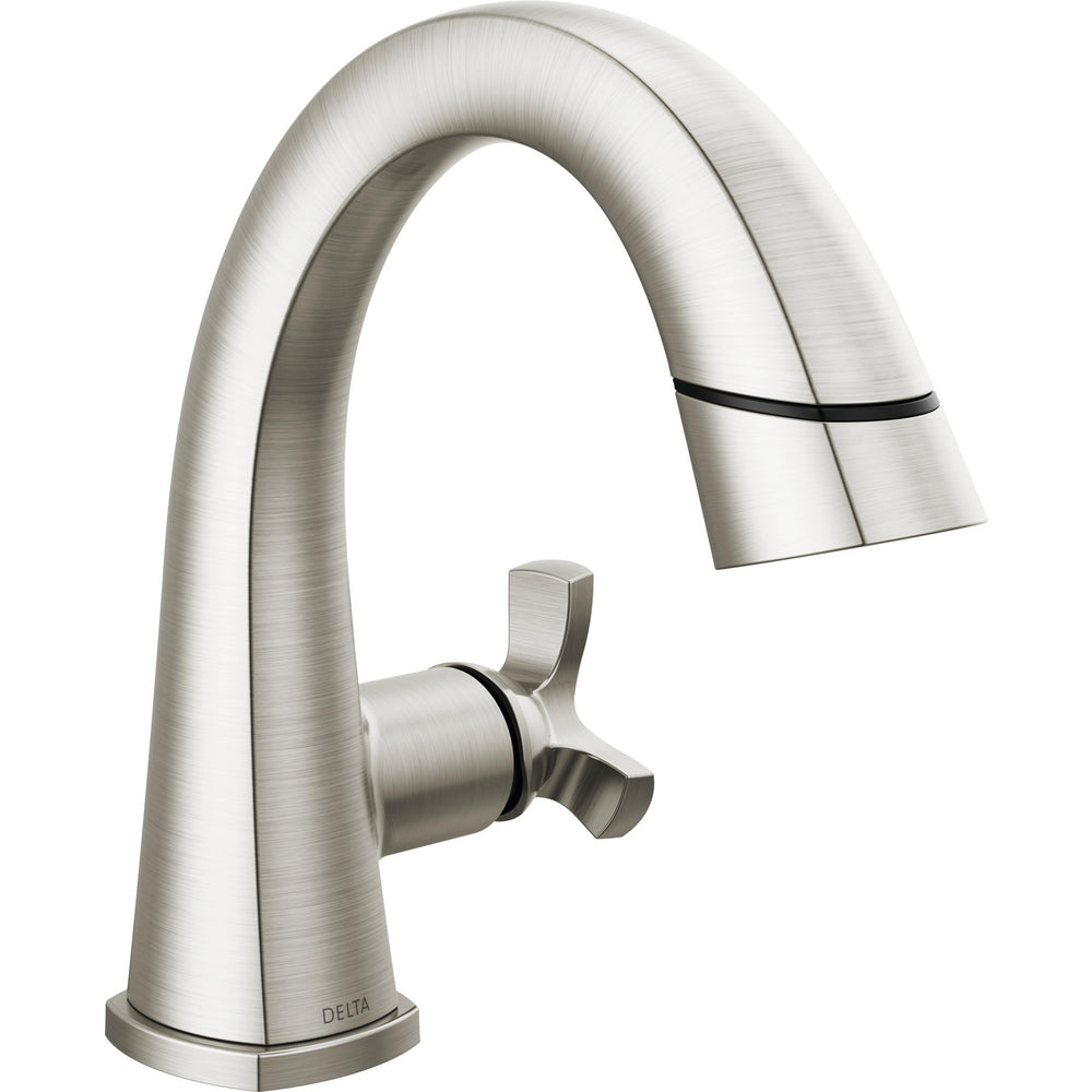 Robinet de salle de bain Delta Stryke à poignée unique et douchette extractible - 5776