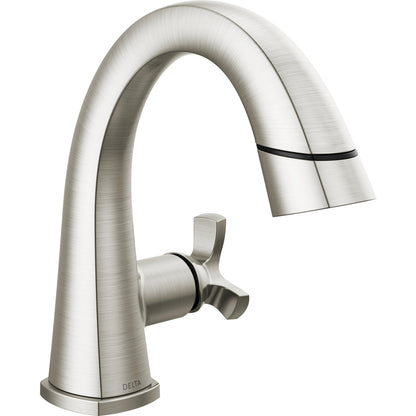 Robinet de salle de bain Delta Stryke à poignée unique et douchette extractible - 5776