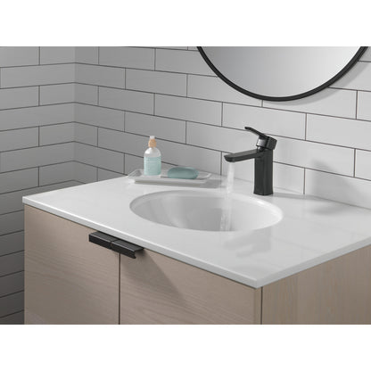 Robinet de salle de bain Delta Modern monotrou, paquet-projet - 581LF-BLGPM-PP