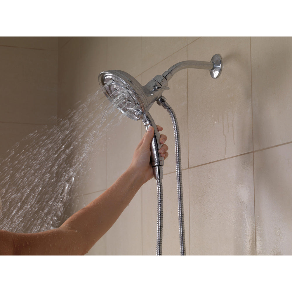 Delta Universal Showering H2Okinetic In2ition 4 réglages, pomme de douche deux-en-un - 58471