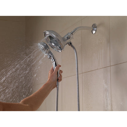 Delta Universal Showering H2Okinetic In2ition 4 réglages, pomme de douche deux-en-un - 58471